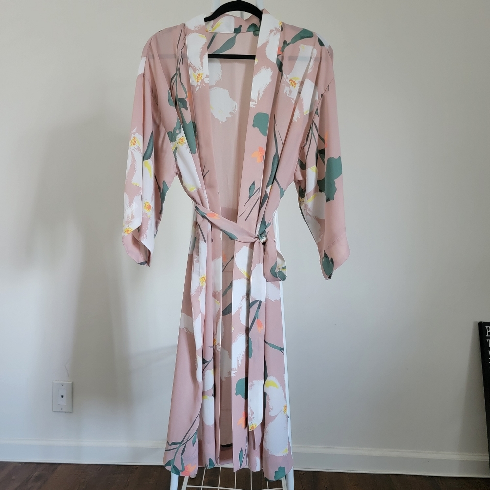 Target Sheer Blush Duster Kimono (One Size)